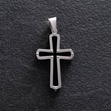 Серебряный крест с полимером 132974 Серебряный крест с полимером 132974