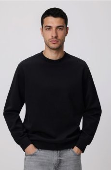 Reserved - Регулярна кофта з бавовною - чорний - 516EF-99X