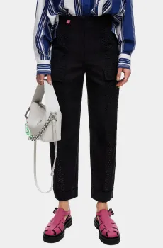 Женские черные брюки Черный 38 Bimba Y Lola 221BR6012.T1000