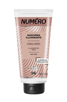 Маска Brelil Numero Supreme Brilliance Illuminating Mask для блеска волос, на основе ценных масел, 300 мл