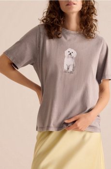 Reserved - Футболка з принтом - темно-сірий - 271HT-90X