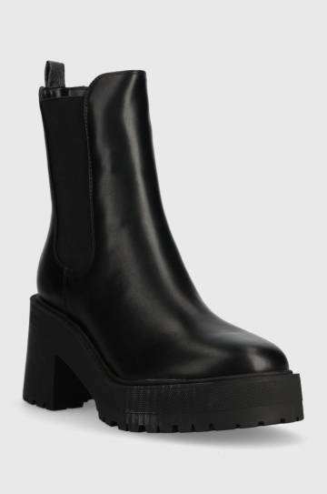 Ботинки Guess LUCAH2 женские цвет чёрный каблук кирпичик FL8L2H LEA10 Ботинки Guess LUCAH2 женские цвет чёрный каблук кирпичик FL8L2H LEA10