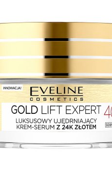 Укрепляющая крем-сыворотка для лица Eveline Cosmetics Gold Lift Expert с 24К золотом, 40+,  50 мл