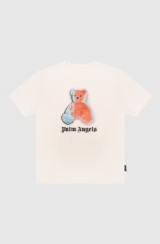 Детская бежевая футболка Blurred Bear