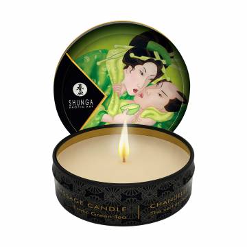 Массажная свеча Shunga Massage Candle Exotic Green Tea с афродизиаками, 30 мл