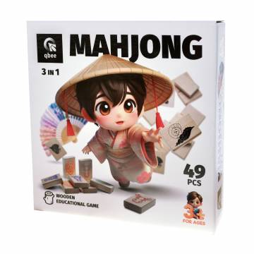 Деревянная игра Qbee Детский Маджонг, 21.5*21.5*6 см, 49 деталей, от 3 лет (Дер5916) Деревянная игра Qbee Детский Маджонг, 21.5*21.5*6 см, 49 деталей, от 3 лет (Дер5916)