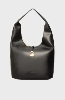 Женская черная сумка STONE LOCK SLOUCHY Черный ONESIZE Calvin Klein LV04K3149G