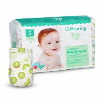 Подгузники Offspring Hairykiwi, размер S (3-6 кг), 48 шт Подгузники Offspring Hairykiwi, размер S (3-6 кг), 48 шт