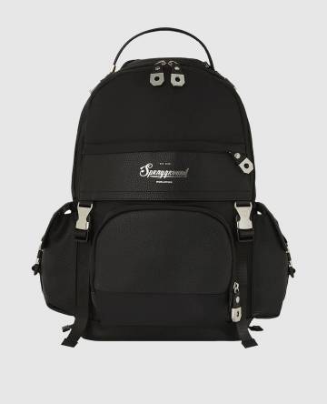 Детский черный рюкзак с логотипом