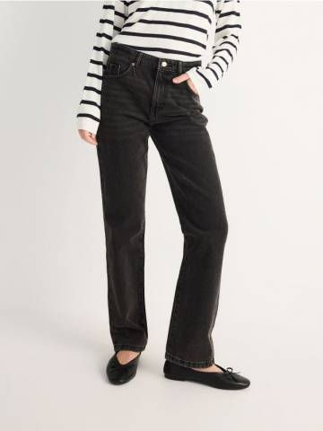 Reserved - Джинси straight fit з вузькою посадкою - чорний - YS041-99J Reserved - Джинси straight fit з вузькою посадкою - чорний - YS041-99J
