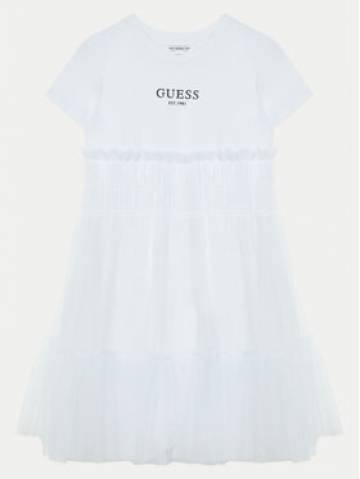 Guess Елегантне плаття J5RK18 K6YW0 Білий Regular Fit Guess Елегантне плаття J5RK18 K6YW0 Білий Regular Fit