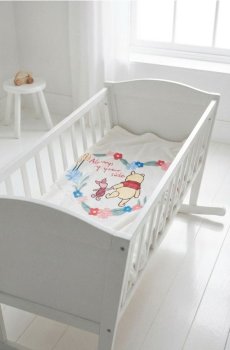 Дитячий плед з принтом Winnie the Pooh - кремовий