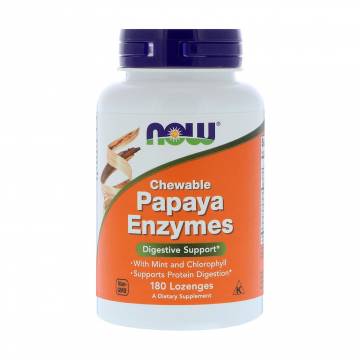 Пищеварительные ферменты папаи NOW foods Papaya Enzymes, 180 леденцов Пищеварительные ферменты папаи NOW foods Papaya Enzymes, 180 леденцов