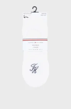 Женские белые следы (2 пары) FOOTIE REFINED MON Белый 35-38 Tommy Hilfiger 701238781