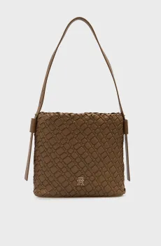 Женская коричневая сумка BRAIDED Коричневый ONESIZE Tommy Hilfiger AW0AW18160