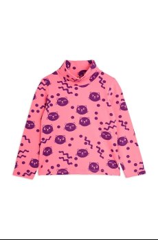 Хлопковый детский лонгслив Mini Rodini Squiggly cats