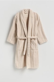 Reserved - Бавовняний халат - коричневий - 981HP-88X