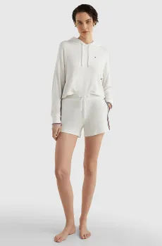 Женские белые шорты Белый XS Tommy Hilfiger UW0UW04449