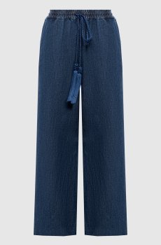 Синие джинсы клеш