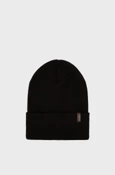 Мужская черная шерстяная шапка Черный ONESIZE Baldinini M3B024XXMSLA;0000