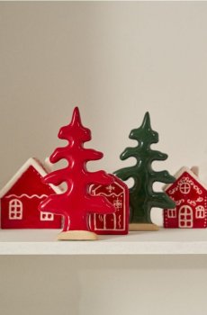 Набір з 2 святкових прикрас - різнобарвний