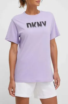 Женская сиреневая футболка Сиреневый S DKNY DP3T9626