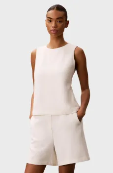 Женский белый топ HEAVY TEXTURED Белый 6 Calvin Klein LV044F108G