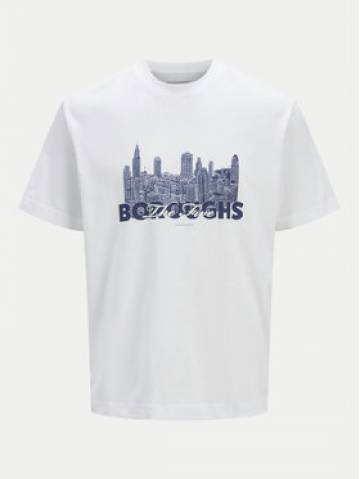 Jack&Jones Футболка Boston 12272981 Білий Relaxed Fit Jack&Jones Футболка Boston 12272981 Білий Relaxed Fit