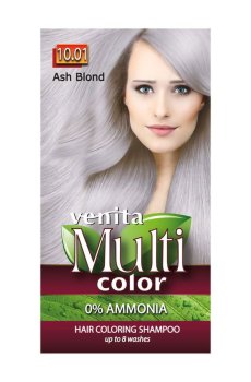 Оттеночный шампунь для волос Venita Multi Color Hair Coloring Shampoo 10.01 Ash Blond, 40 г