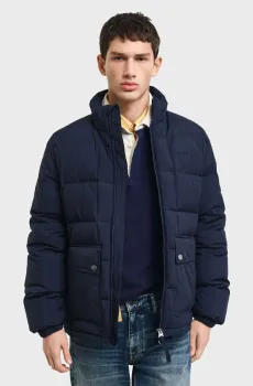 Мужской синий пуховик MID DOWN JACKET Синий M Gant 7006443