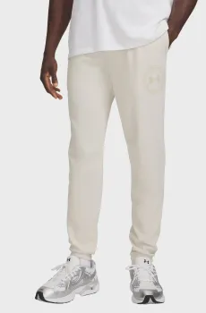Мужские белые спортивные брюки UA Rival LW Graphic Jogger Белый XXL Under Armour 6014688-110