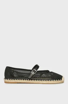 Женские черные балетки BALLET ESPADRILLE Черный 40.5 Michael Kors 40S5LYFP2D