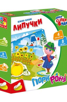 Развивающая игра Vladi Toys Вжик-вжик Липучки Времена года, от 3 лет (VT1302-23)