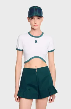 Женская белая футболка Белый M Sandro SFPTS01682_white