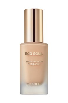 Тональная основа для лица The Saem Eco Soul Vegan Silk Glam Foundation 23 Natural Beige, 30 мл