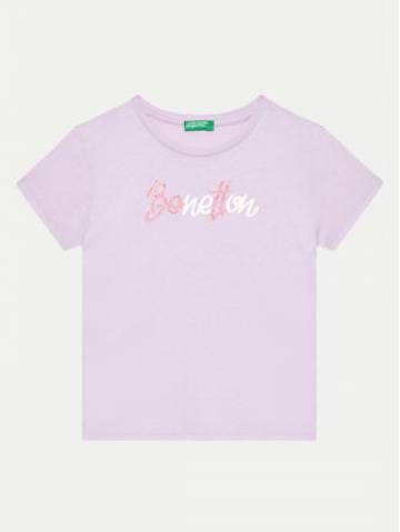 United Colors Of Benetton Футболка 3I1XC10JQ Фіолетовий Regular Fit United Colors Of Benetton Футболка 3I1XC10JQ Фіолетовий Regular Fit