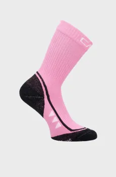Женские розовые носки TREKKING SOCK MID SUPERSOFT 50 Розовый 35-38 CMP 3I19866-H814
