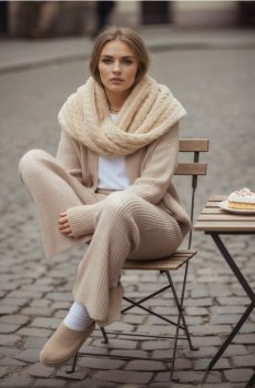 Комин зі структурним візерунком - бежевий