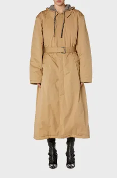 Женский бежевый плащ J-MARLON-FEM Бежевый 36 Diesel A14689 0CHBP