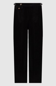 Черные вельветовые брюки