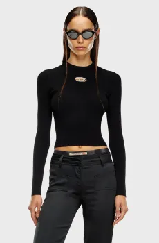 Женский черный джемпер M-VALARI Черный S Diesel A15328 0DLAX