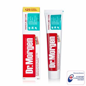 Зубная паста Dr.Morgen Family 365 Care, 125 мл Зубная паста Dr.Morgen Family 365 Care, 125 мл