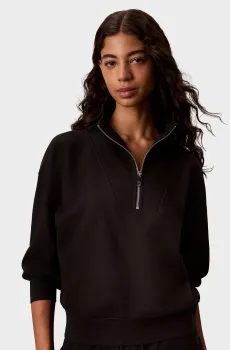 Женская черная спортивная кофта FRENCH TERRY STANDARD Черный S Calvin Klein LV044G247G