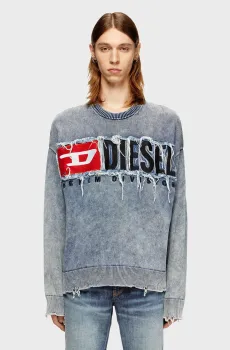 Мужской синий свитшот K-FRONZI Синий XL Diesel A18915 0KICC