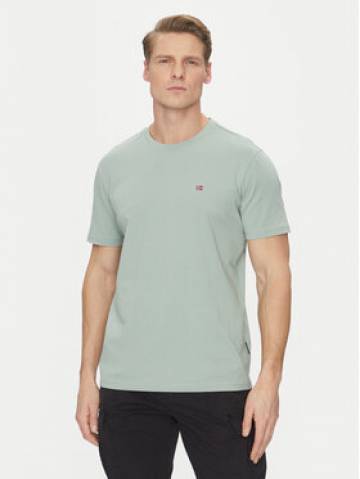 Napapijri Футболка Salis NP0A4H8D Хакі Regular Fit Napapijri Футболка Salis NP0A4H8D Хакі Regular Fit