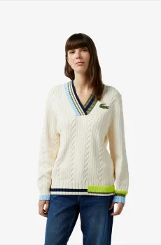 Женский бежевый свитер Бежевый 42 Lacoste AF2510XFJ
