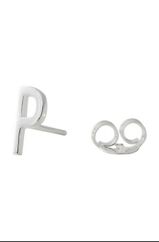 Серебряная серьга Design Letters