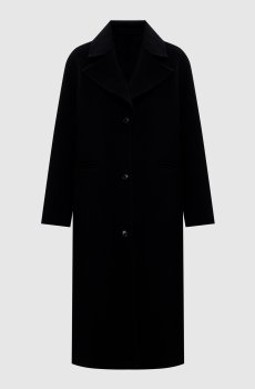 Черное пальто VITTO из шерсти и кашемира