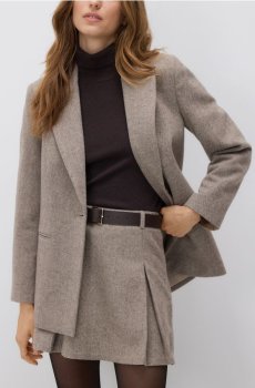 Reserved - Блейзер із додаванням вовни - бежевий - 522GG-08M