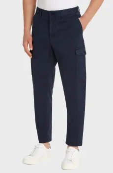 Мужские темно-синие карго CHELSEA CARGO SATIN GMD Синий 32-32 Tommy Hilfiger MW0MW29650